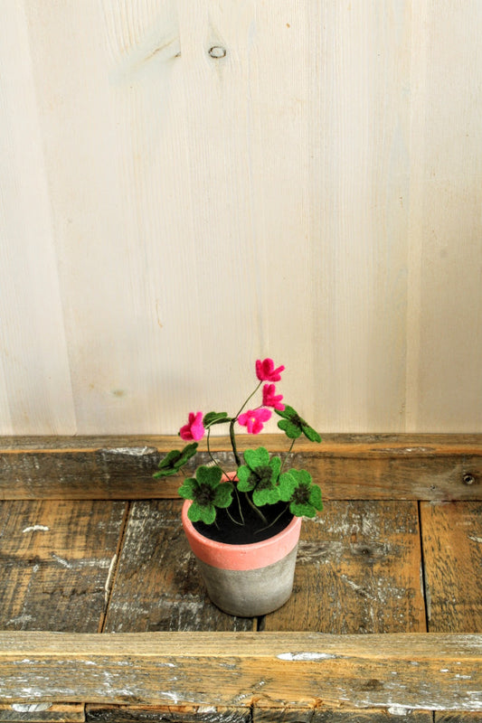 Handgemaakt geluksklavertje van vilt 🍀