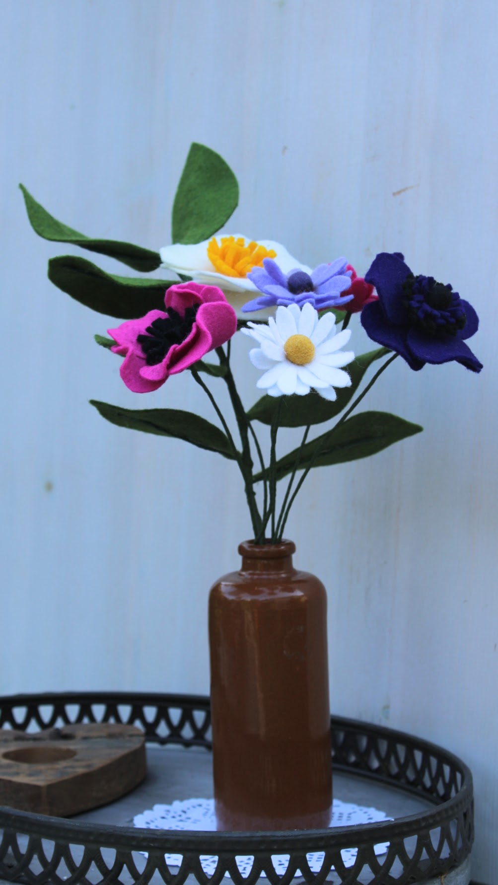 Boeket viltbloemen "Anemoon/Spaanse Margriet"