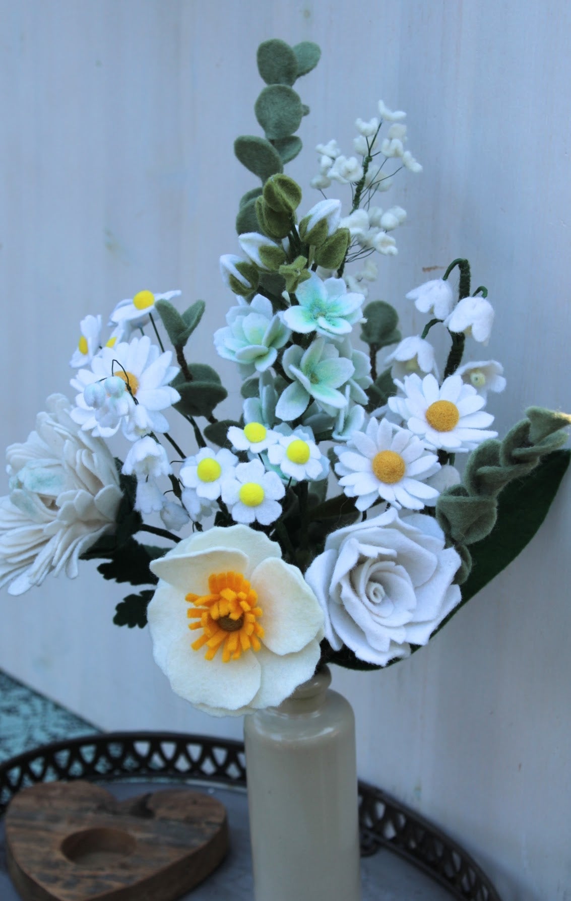 Bruiloft met Viltbloemen
