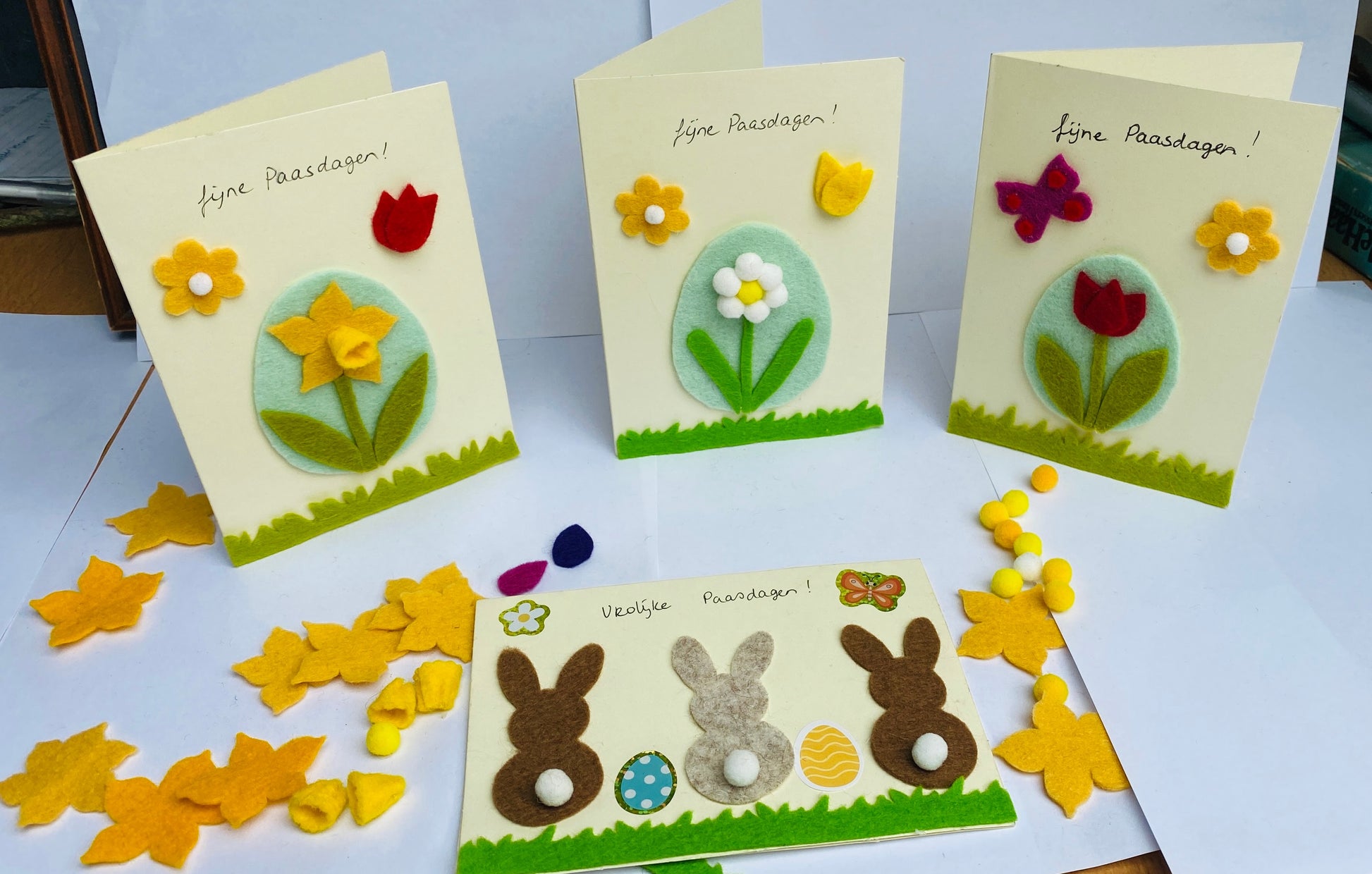DIY paaskaarten knutselpakket