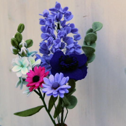 Boeket Viltbloemen "Hortensia/spaanse margriet"