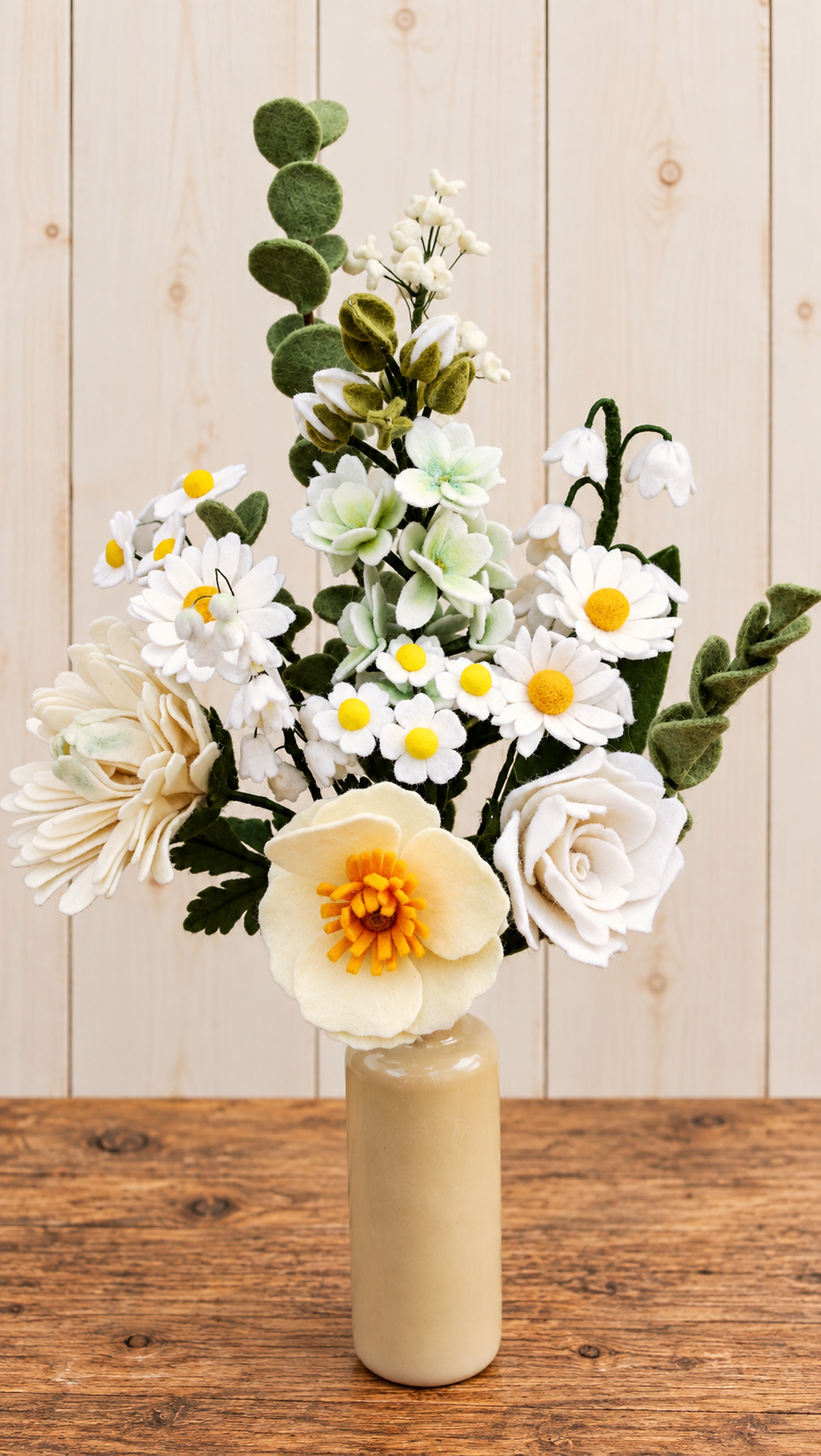 handgemaakt boeket viltbloemen, op maat gemaakt speciaal voor jou