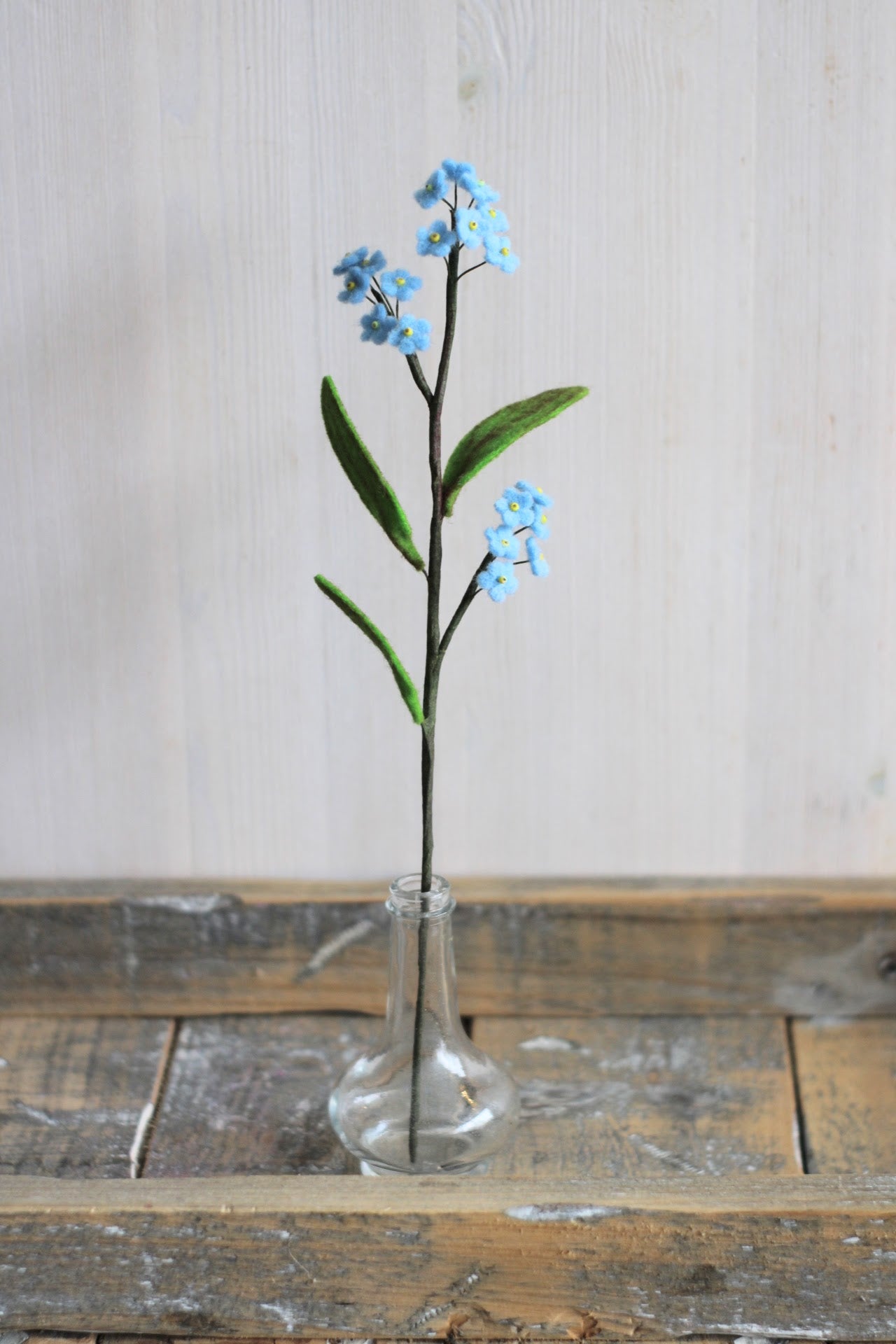 Forget-me-not handcrafted from felt