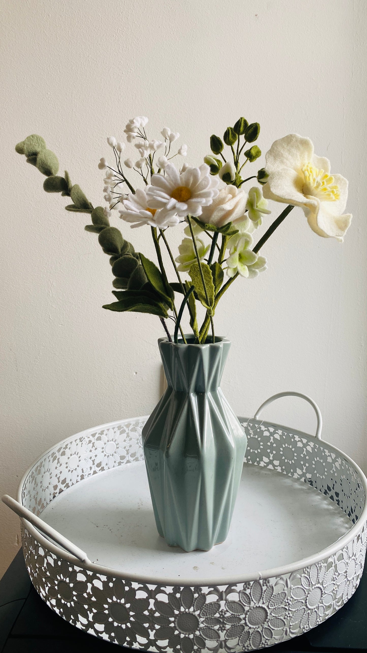 luxe uitstraling boeket viltbloemen