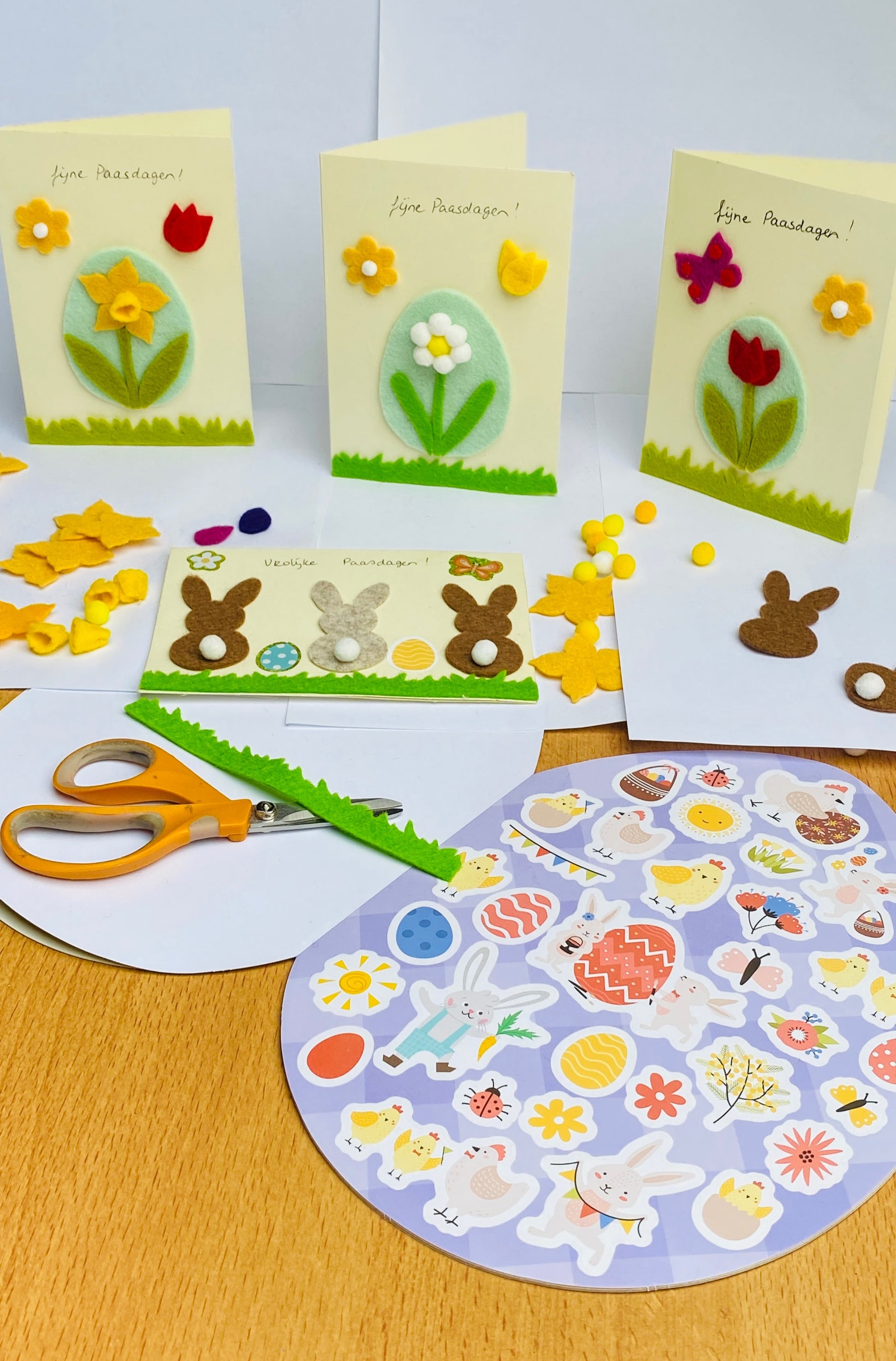 DIY paaskaarten knutselpakket