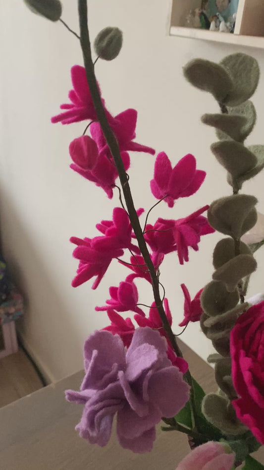 Viltbloemen boeket tigerlily